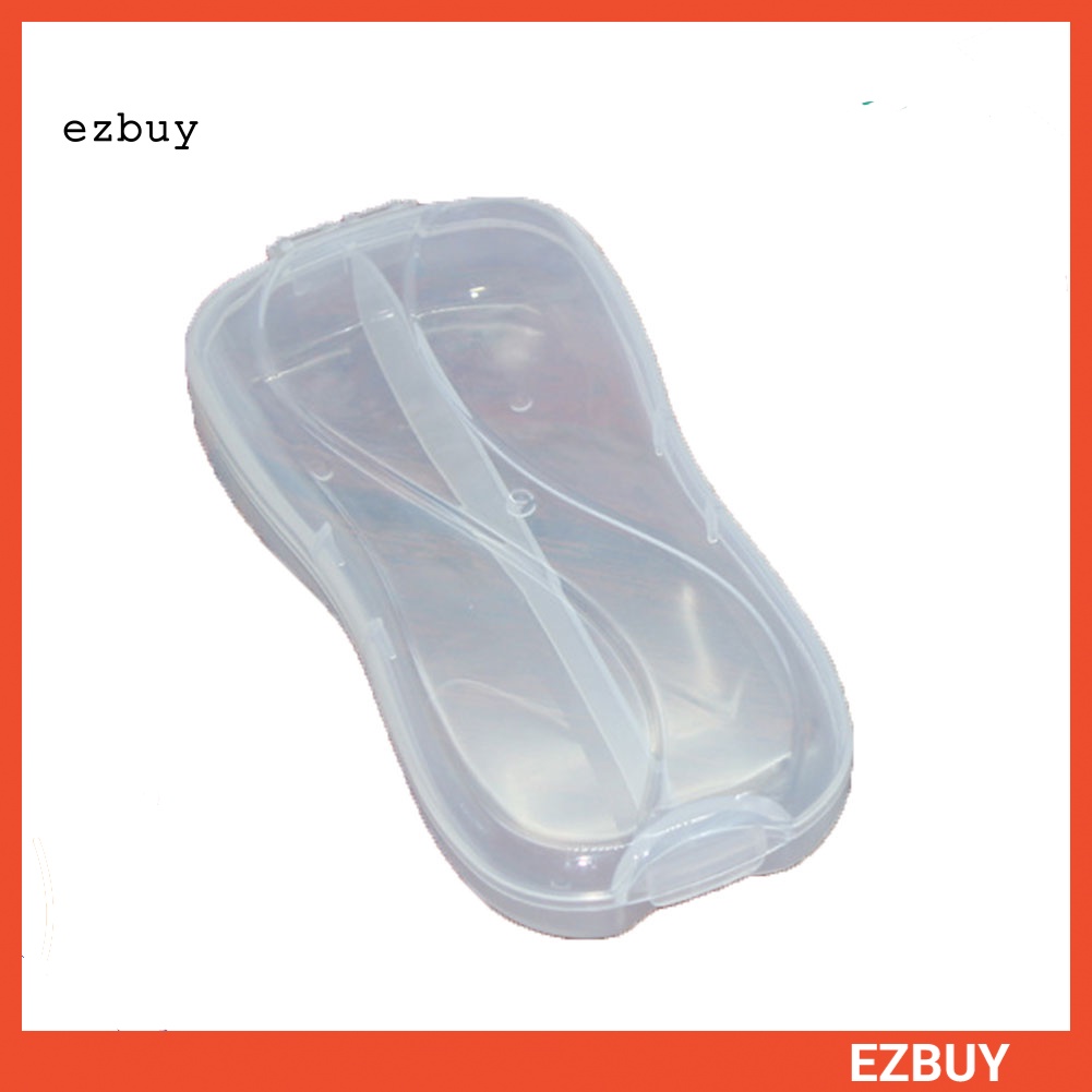 Hộp Đựng Muỗng Nĩa Bằng Nhựa Trong Suốt Cho Bé Ốp