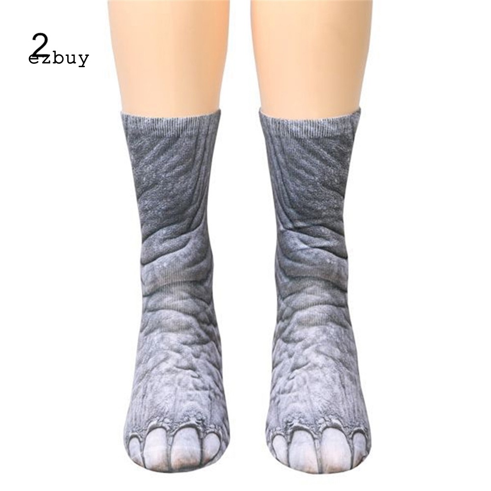 Vớ Co Giãn Thoáng Khí In Hình Móng Vuốt Động Vật 3D Vui Nhộn Cho Người Lớn Và Trẻ Em