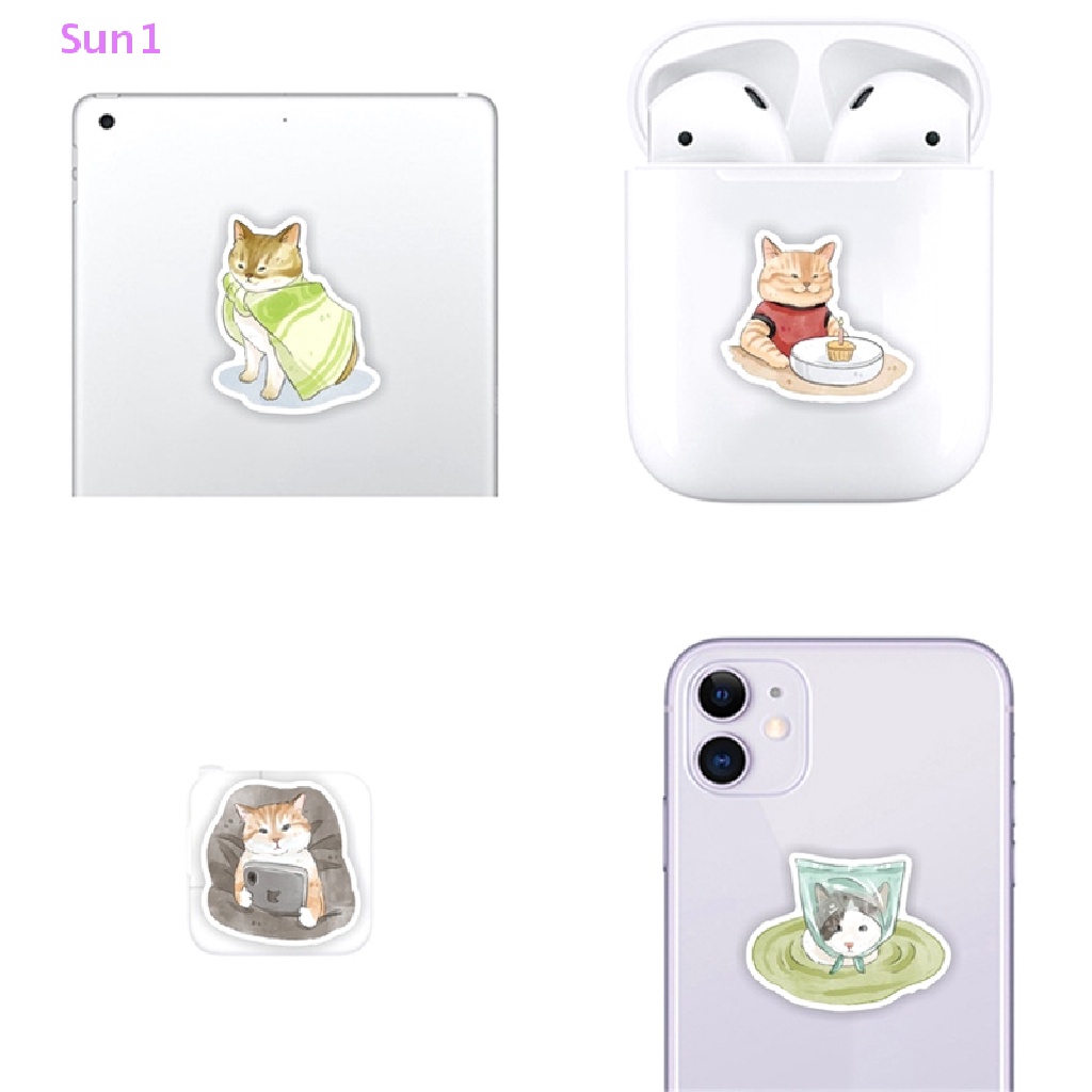 Set 50 Miếng Dán Trang Trí Hình Động Vật Dễ Thương DIY