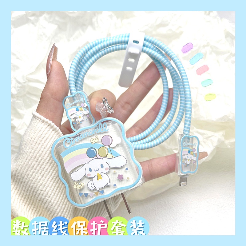 Vỏ Bọc Bảo Vệ Dây Cáp Sạc Dữ Liệu Apple Chính Hãng Hình Chú Chó Yugui