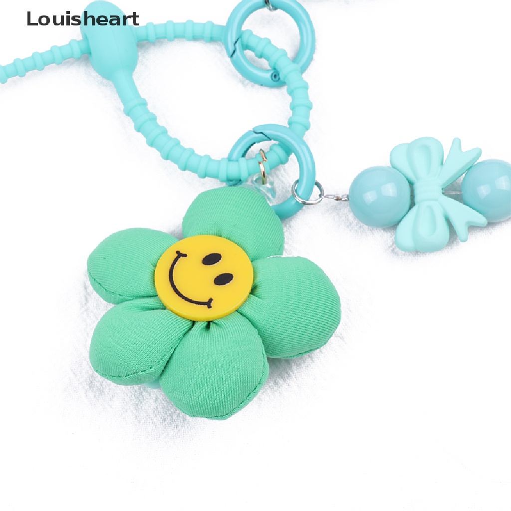 Louisheart Vòng Tay Chuỗi Hạt Màu Kẹo Hình Hoa Hướng Dương Cười Mặt Cười Có