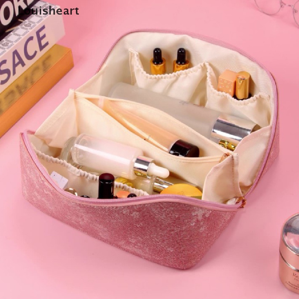 Túi Đựng Mỹ Phẩm Louisheart Chất Liệu Da PU Sức Chứa Lớn Tiện Dụng Khi Đi Du Lịch