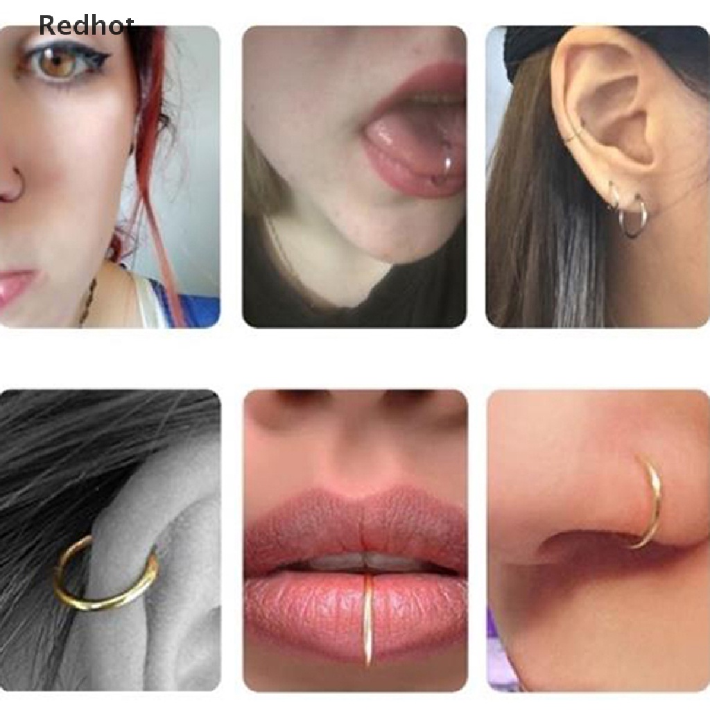 Set 40 / 60 Khuyên Mũi Bằng Thép Không Gỉ Cá Tính Giảm Giá Trên Bán Hàng