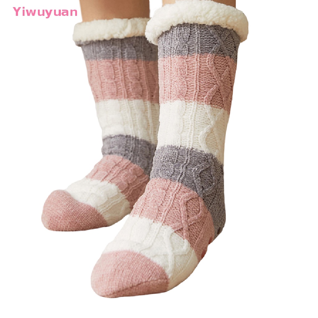 Vớ Lông Cừu Dệt Kim Dày Giữ Ấm Mùa Đông Mới Cho Nữ Áo Thun Thiết Kế Mới Năng Động Thời Trang