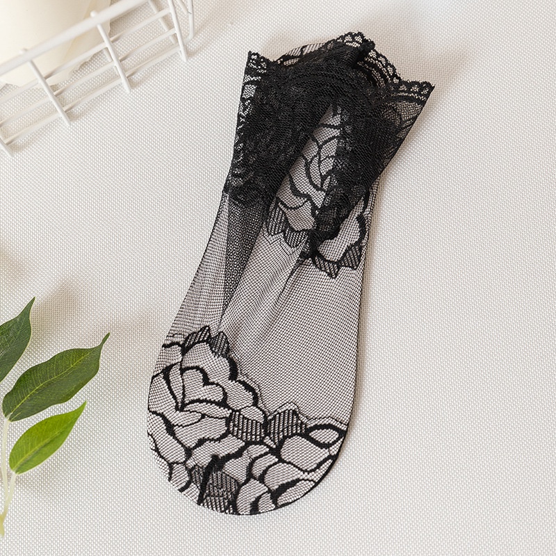 Set 3 Đôi Vớ Ren Chống Trượt Thời Trang Dành Cho Nữ