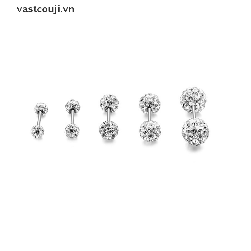 1 Khuyên Tai Bạc 925 Đính Đá Zircon Thời Trang Nữ