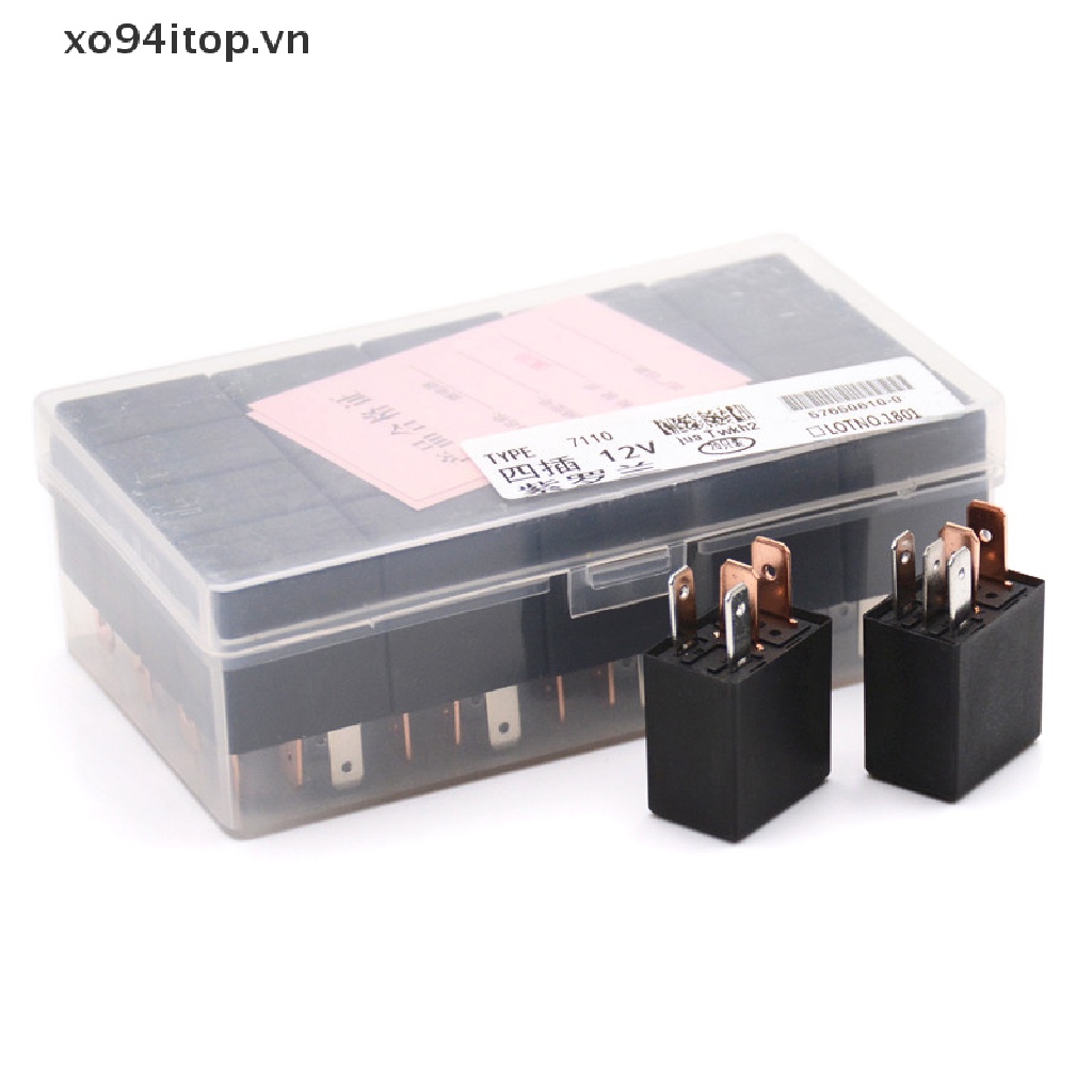 Rơ Le Báo Động Ô Tô 40 Amp DC 12V 40A 1NO 1NC SPDT 4 / 5 Pins