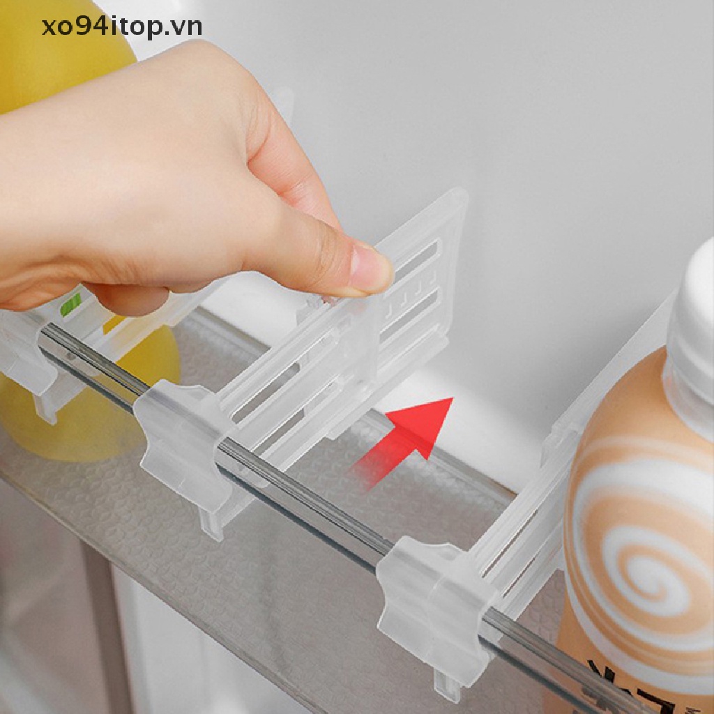 Set 4 Khay Đựng Đồ Chia Ngăn Tủ Lạnh Tiện Dụng