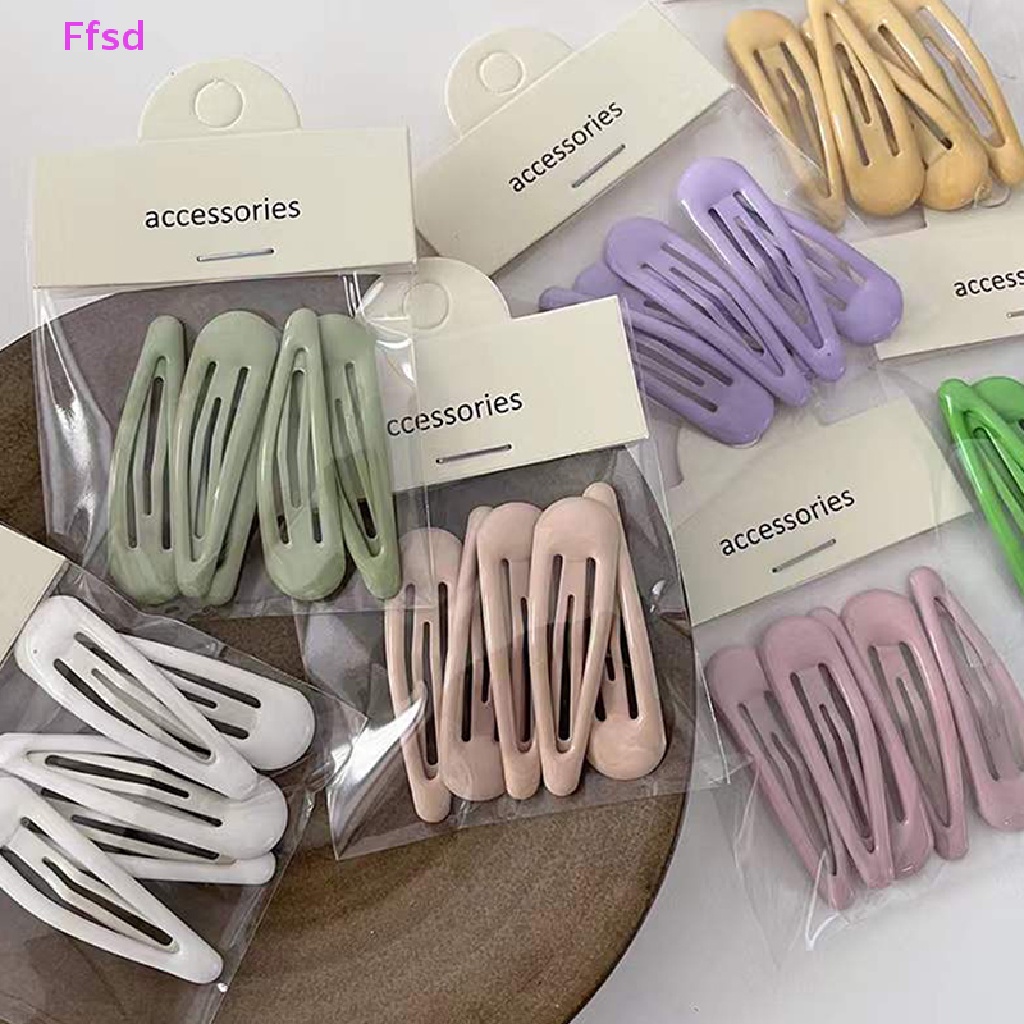 Set 5 Kẹp Tóc Hình Giọt Nước Màu Sắc Kẹo Ngọt Cho Bé Gái