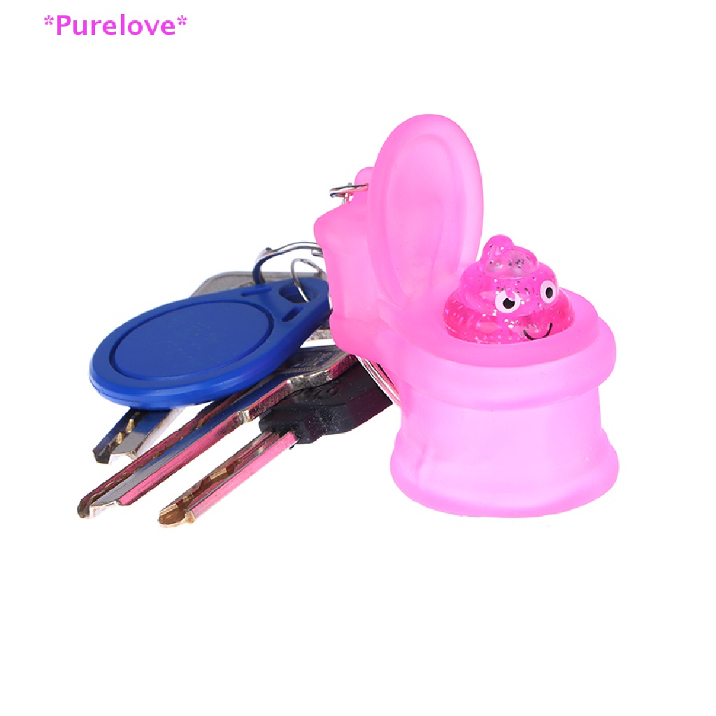 Móc Khóa Hình Bồn Cầu Mini Vui Nhộn Sáng Tạo Mới