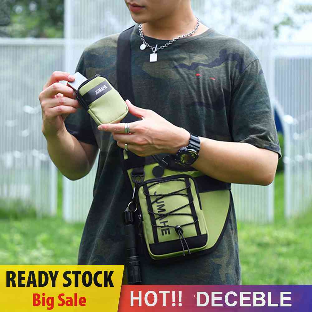 Túi Đeo Chéo Ngực Vải Oxford Nhỏ Gọn Có Thể Điều Chỉnh Thời Trang Cho Nam