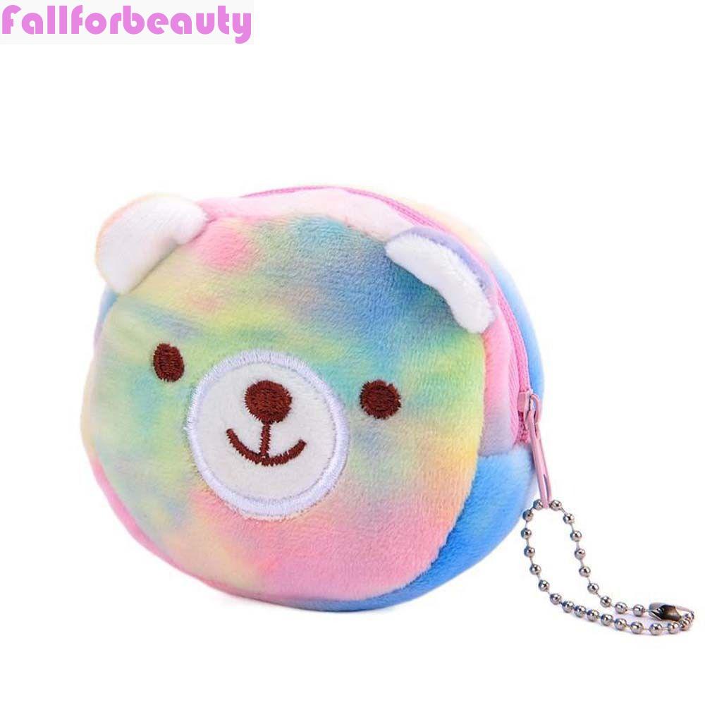 Ví Đựng Tiền Xu Mini Bằng Vải Bông Có Khóa Kéo Hình Kỳ Lân / Mèo Dễ Thương Cho Người Lớn Và Trẻ Em