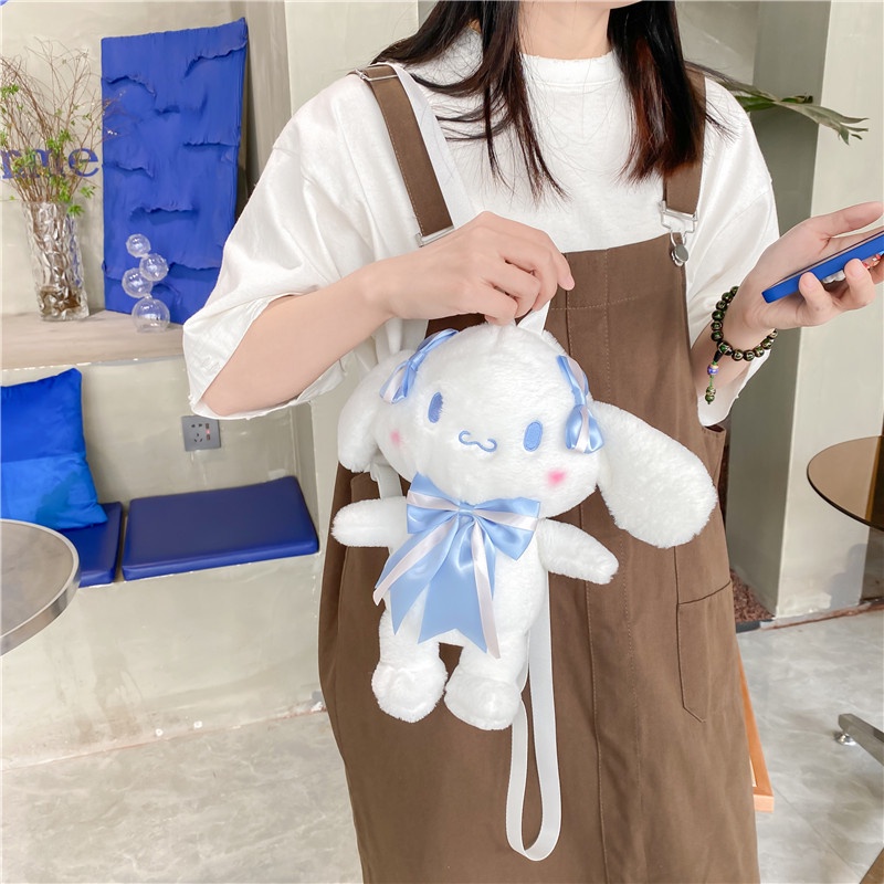 Túi Đeo Chéo Hình Chú Chó Nhồi Bông Dễ Thương Thời Trang Hàn Quốc 2023