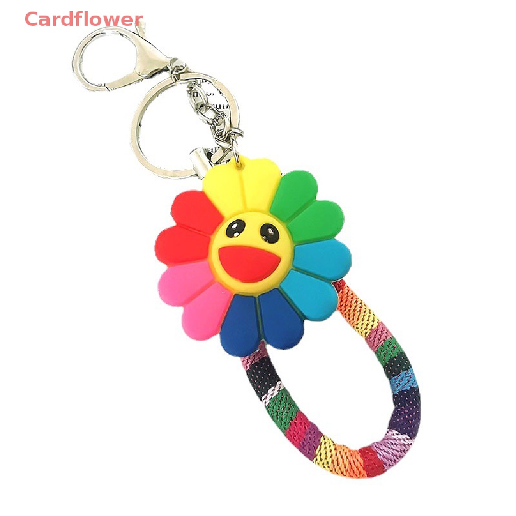 < Cardflower > Móc Khóa Hình Hoa Hướng Dương Dễ Thương Phong Cách Hàn Quốc Cho Nữ