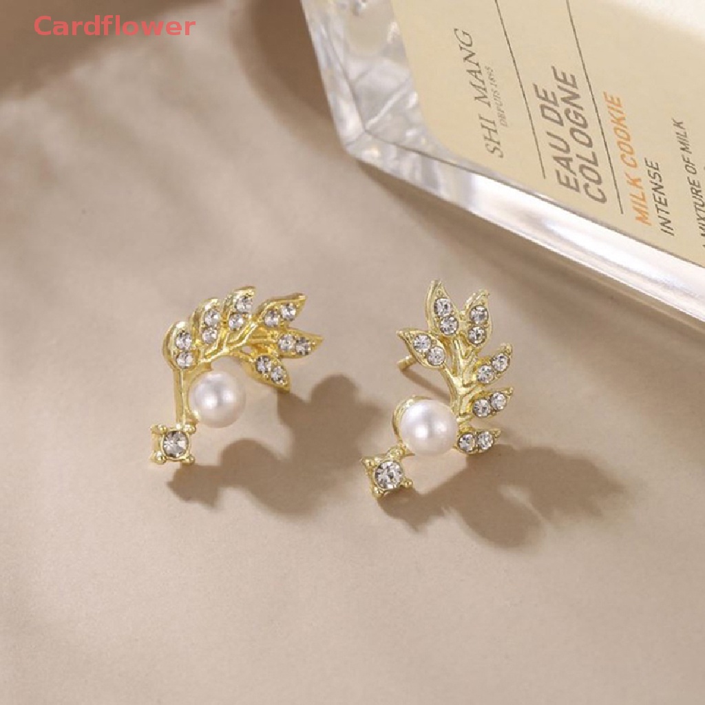 Khuyên Tai Chữ U Đính Đá Pha Lê Thời Trang Hàn Quốc Mới Cho Nữ