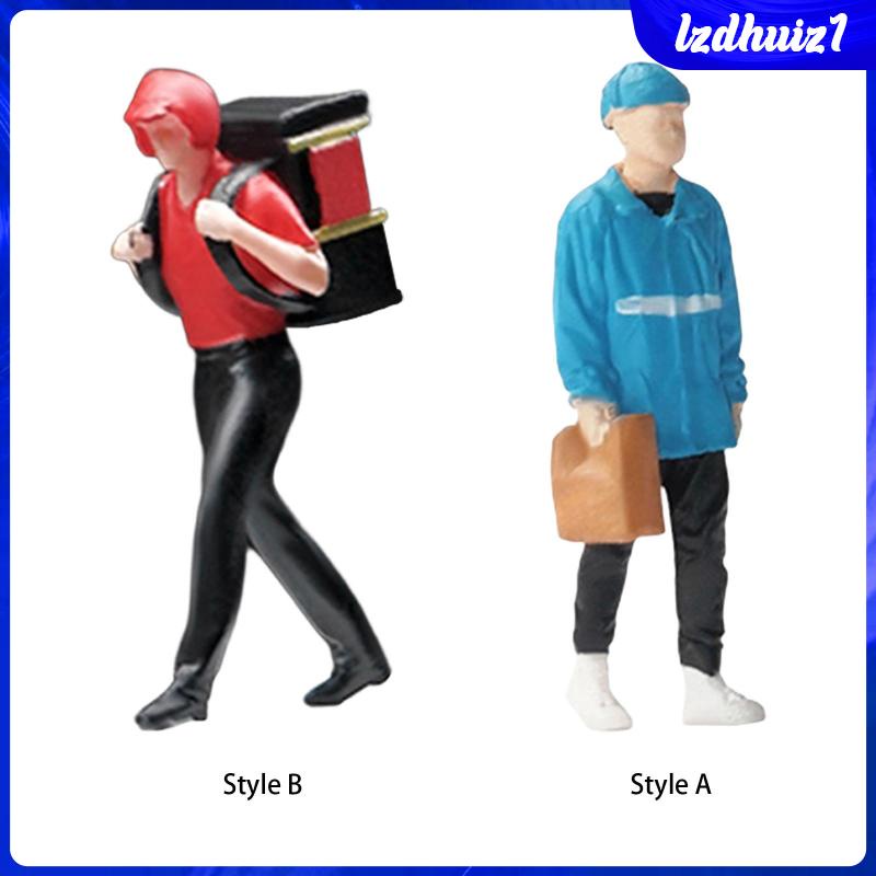 Mô Hình Người Giao Hàng Mini Tỉ Lệ 1: 64 Dùng Trang Trí Tiểu Cảnh