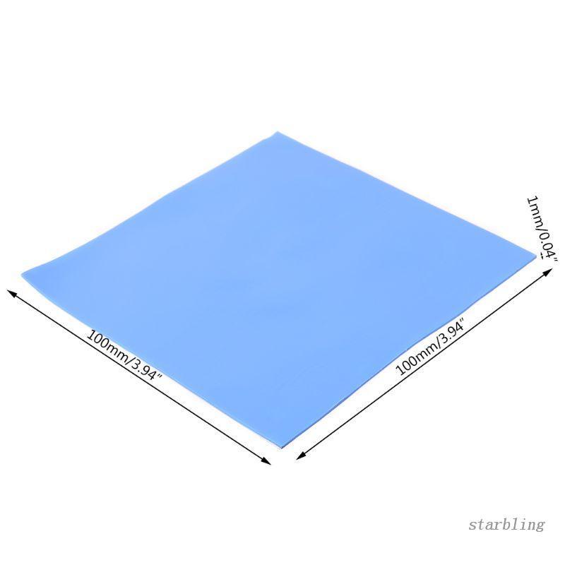 Miếng Đệm Tản Nhiệt CPU 100x100x1mm Bằng Silicon Cho Laptop / CPU / GPU /