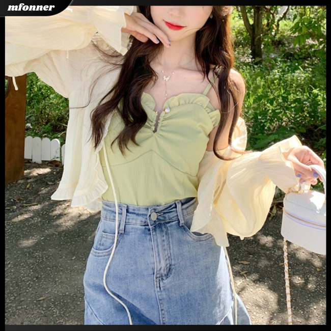 Áo Khoác Chống Nắng Mỏng Tay Dài Màu Sắc Đơn Giản Thoáng Khí Thời Trang Mùa Hè Cho Nữ