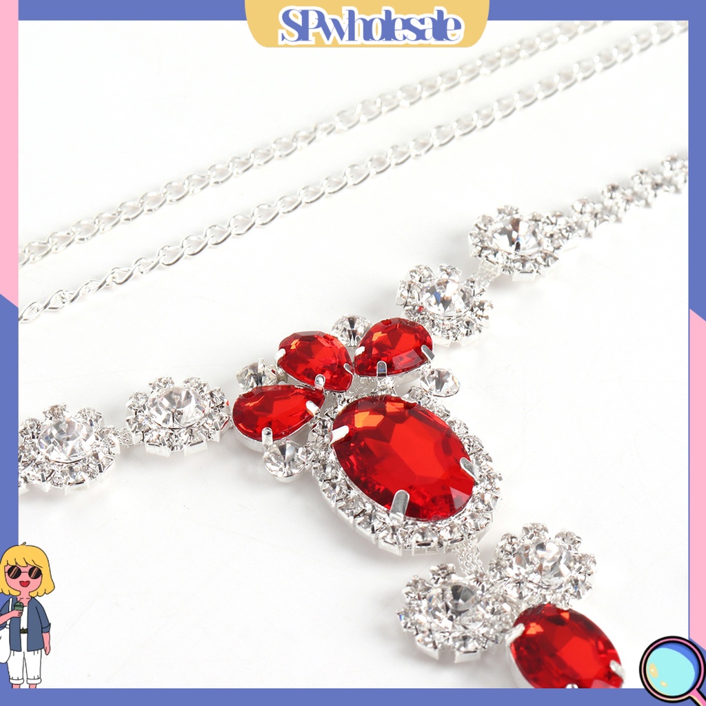 &lt;SPwholesale&gt; Chuỗi Dây Đeo Cơ Thể Đính Đá Giả Lấp Lánh Có Thể Điều Chỉnh Trang Sức Hàng Ngày Quyến Rũ