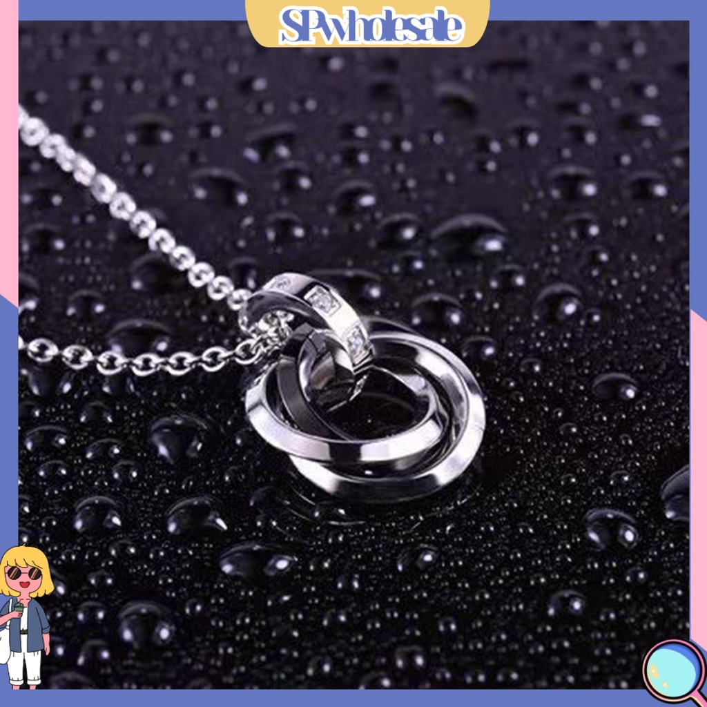 <SPwholesale> Vòng cổ Mặt Chữ O Đính Đá Thời Trang Cho Nam
