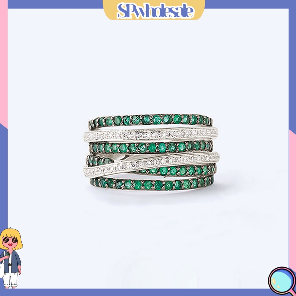 <SPwholesale> Nhẫn Đeo Ngón Tay Bằng Hợp Kim Thân Thiện Với Làn Da Dành Cho Nữ