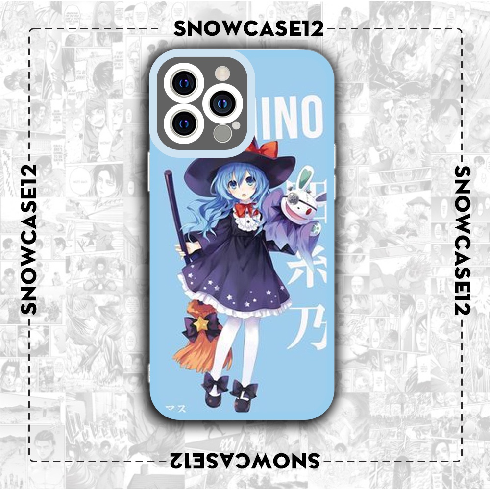 Ốp iphone cạnh vuông Snowcase12 yoshino date a live 6/6s/7plus/8plus/x/xr/xs/11/12/13/pro/max/plus/promax/14