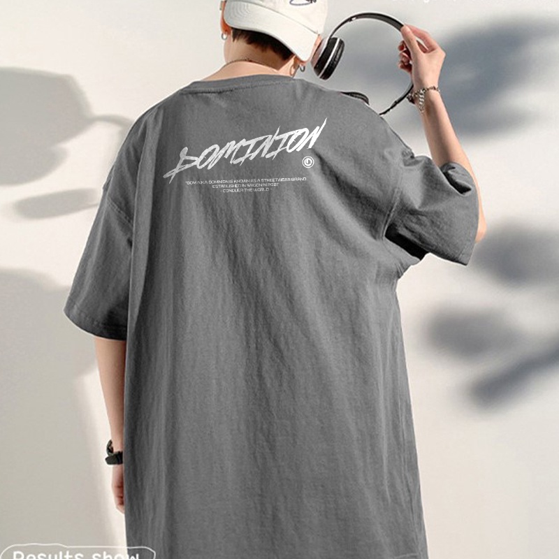 Áo phông tay lỡ unisex nam nữ thun form rộng teen cổ tròn oversize cotton BRUSH giá rẻ màu đen trắng tee pull freesize