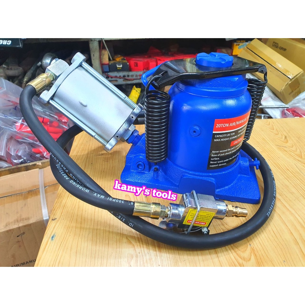 Kích con đội thủy lực dùng hơi 20 tấn 178mm-328mm cao cấp Kamytools