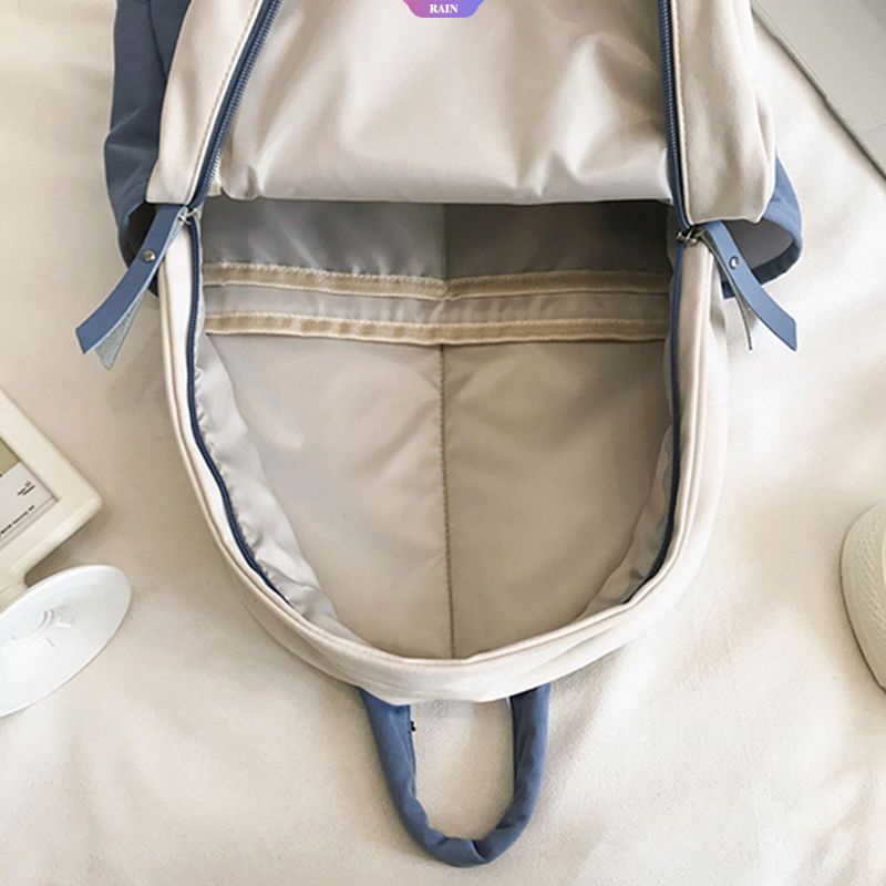 Ba Lô Vải Canvas Sức Chứa Lớn Có Khóa Kéo In Họa Tiết Hoạt Hình Sanrio Hello Kitty Phong Cách Harajuku Nhật Bản Cho Nữ