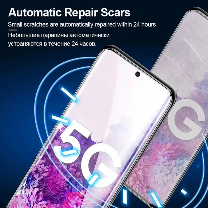 Bộ 4 Miếng Dán Hydrogel Bảo Vệ Màn Hình Cho Samsung Galaxy S21 Plus S22 S23 Ultra FE S20 S10 Note 20 9 10