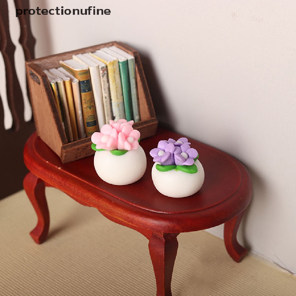 Chậu Hoa Mini Trang Trí Tỷ Lệ 1: 12 PR3VN 1: 12