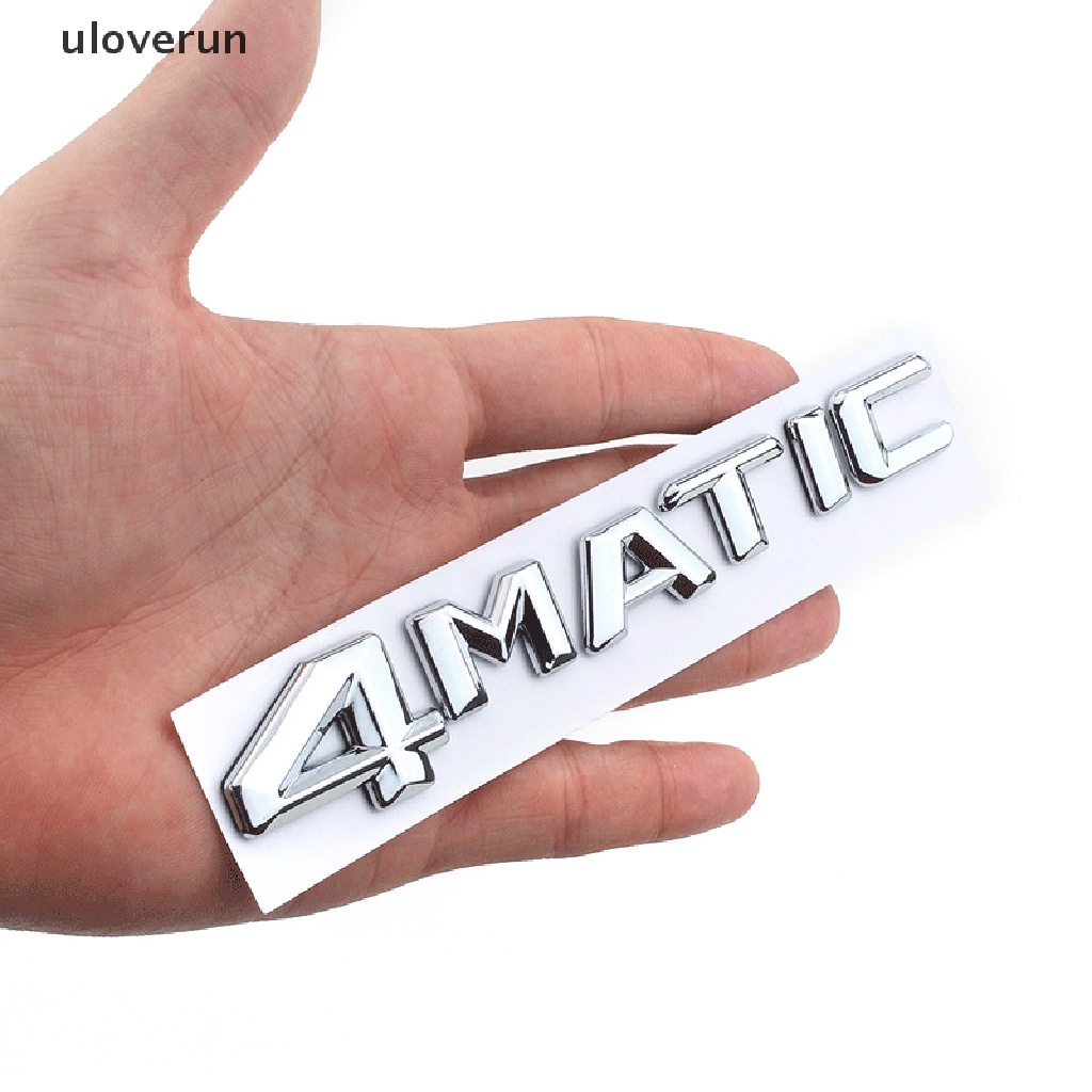 1 Bộ Miếng Dán 3D Bằng ABS In Logo Chữ Dùng Trang Trí Đuôi Xe Hơi 4MATIC