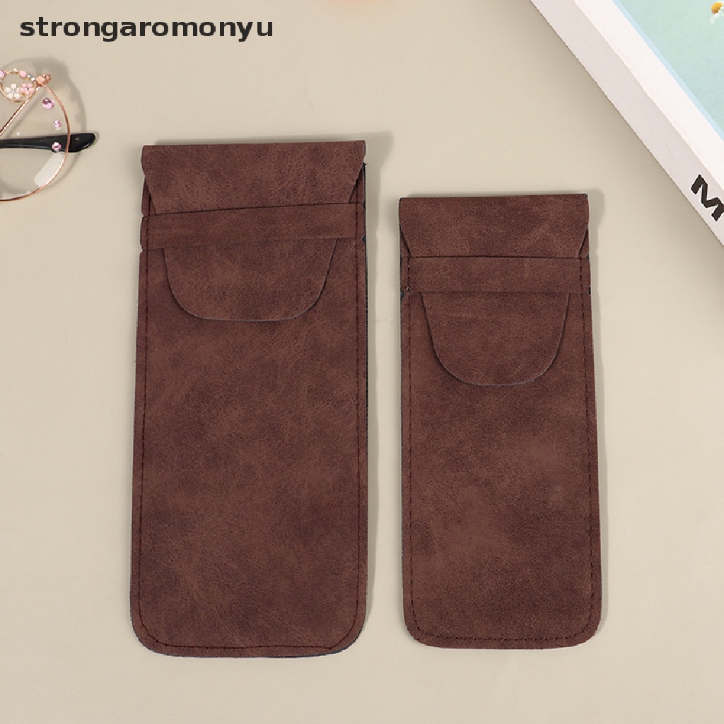 Túi Đựng Bút Mini Bằng Da PU Phong Cách Vintage Dành Cho Nam Nữ