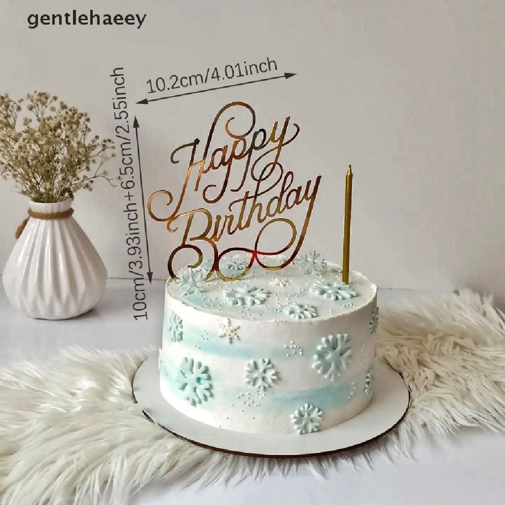 1 Que Cắm Trang Trí Bánh Sinh Nhật / Cupcake Lấp Lánh