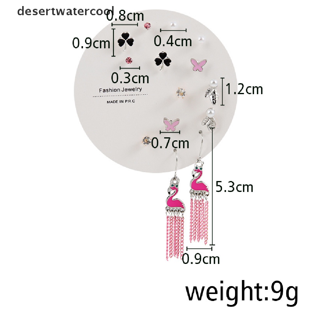 Devn Đôi Bông Tai Xỏ Lỗ Nhiều Cặp Hình Học Bướm Dễ Thương Thời Trang Hàn Quốc Martijn