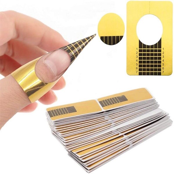 Set 20 miếng dán định hình móng, tạo form móng (Sấp)