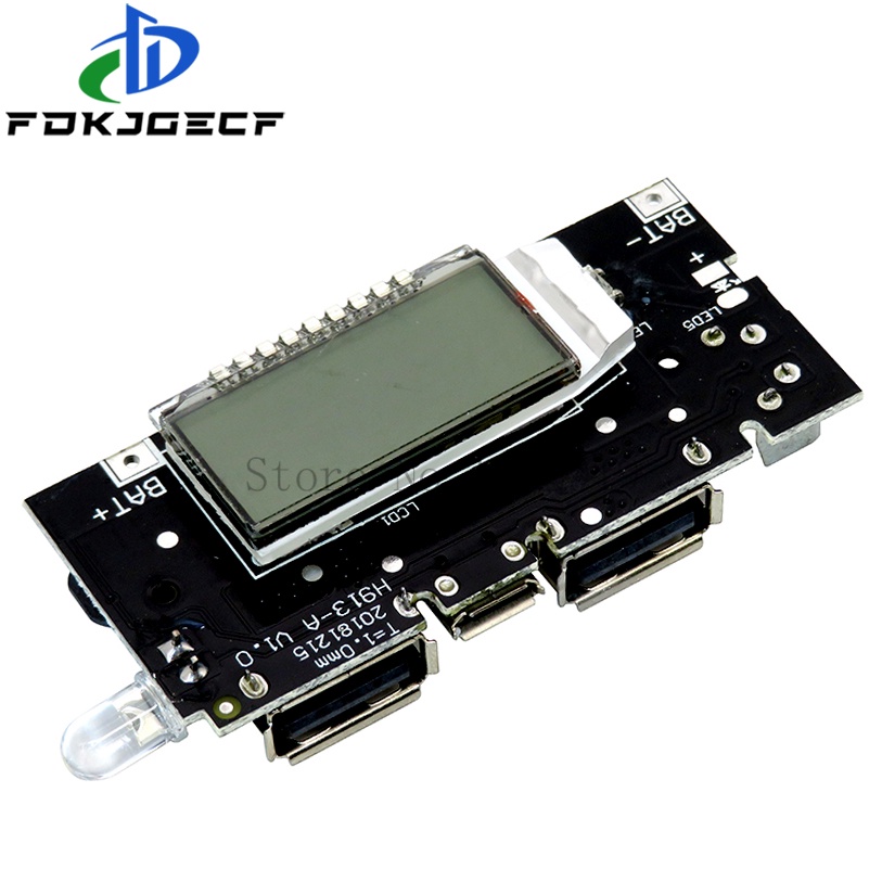 Mô Đun Sạc Pin PCB USB Kép 18650 5V 1A 2.1A Cho Điện Thoại Màn Hình LCD DIY