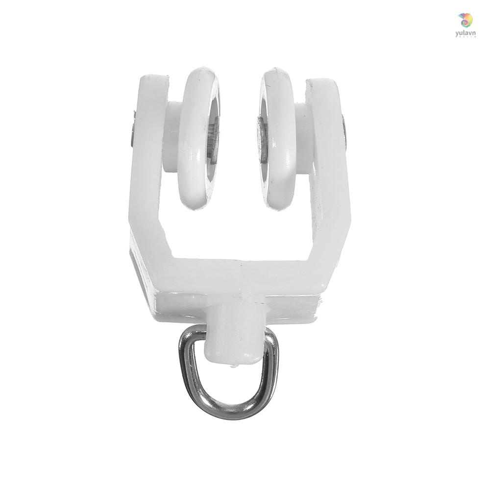 Thanh Trượt Rèm Cửa Linh Hoạt (Ròng Rọc + Tấm Gắn + Tấm Gắn + Con Dấu Nano)