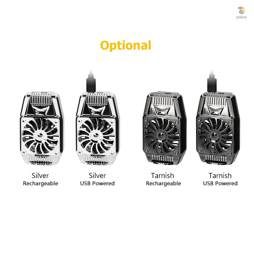 Quạt Tản Nhiệt 9 Cánh Không Ồn Thiết Kế Có Thể Sạc Lại Cho Điện Thoại 4 Đến 6.7 Inches