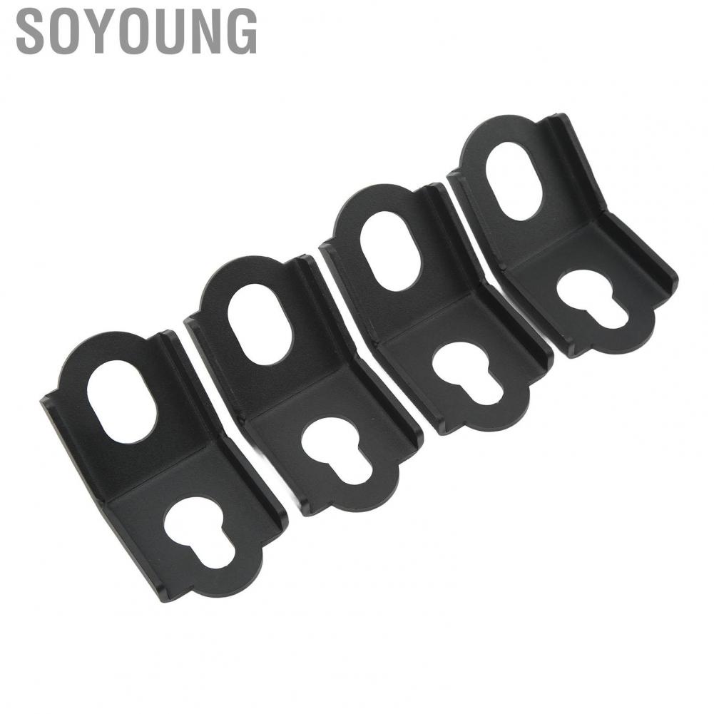 Soyoung Tie Down Brackets Hooks  Durable 4 Pcs Anchors Bracket Strong Bearing Capacity Heavy Duty for UTV