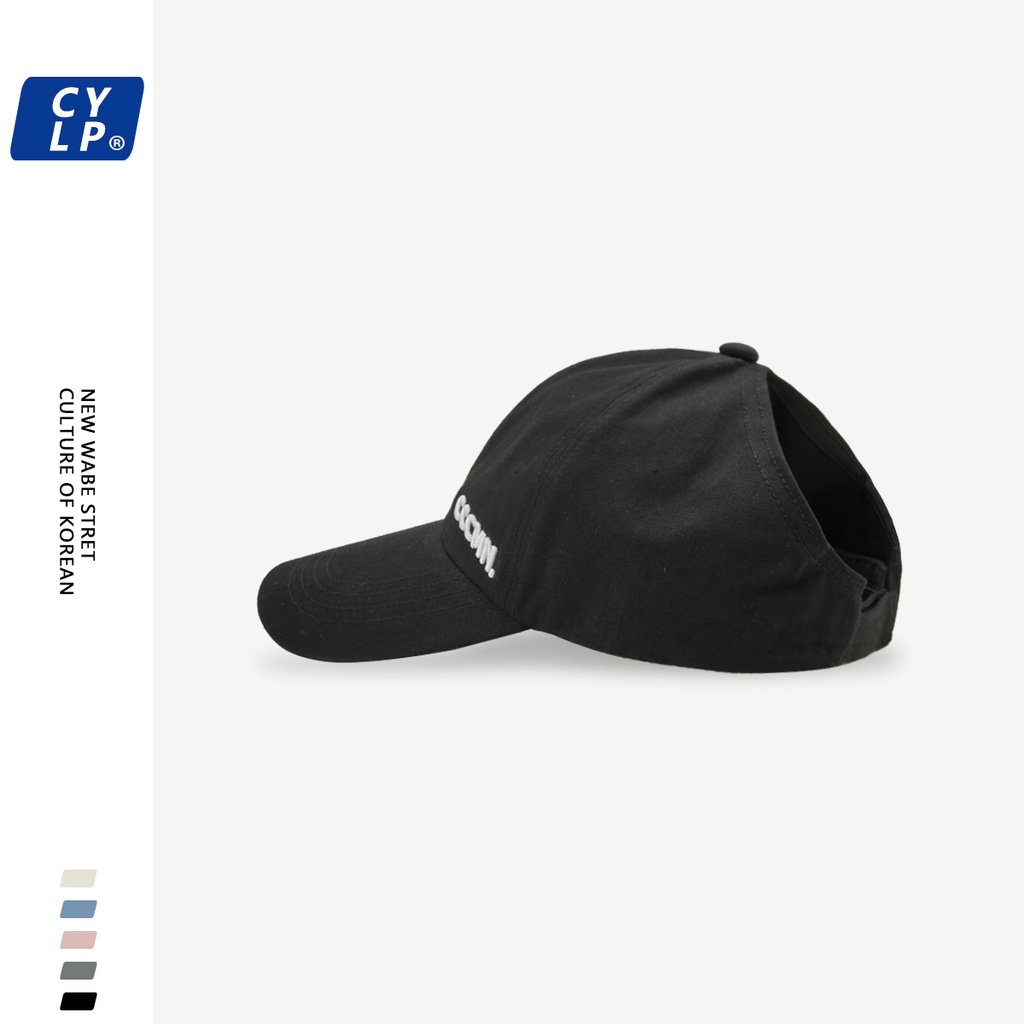 Mũ Lưỡi Trai Hở Chóp Thêu Chữ Thời Trang Đường Phố Hàn Quốc Cho Nữ