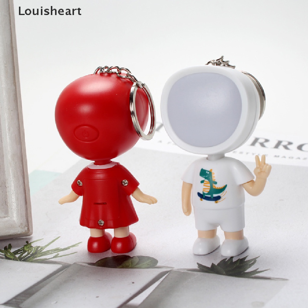 Móc Khóa Đèn Pin Led Louisheart Hình Búp Bê Hoạt Hình Sáng Tạo Bằng Nhựa Bền Bỉ Thích Hợp Làm Quà Sinh Nhật TFG