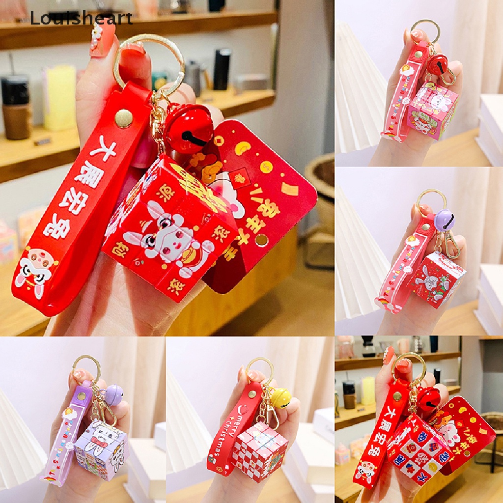Móc Khóa Hình Chú Chó Shiba Inu Lập Phương Louisheart Mini Dễ Thương Dùng Làm Đạo Cụ Chụp Ảnh Ba Lô / Dây Chuyền Thời Trang Cho