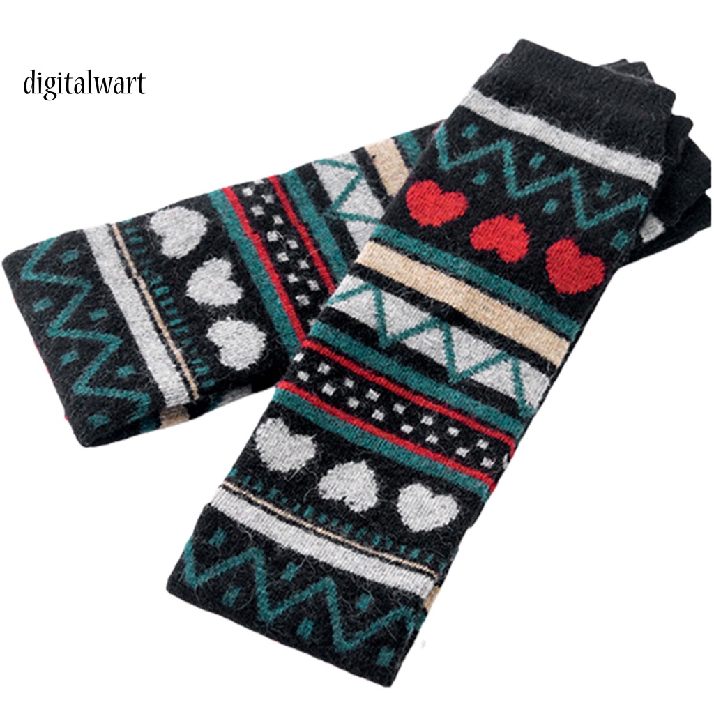 Kỹ Thuật Số| 1 Đôi Tất Chân Giữ Ấm Họa Tiết Độc Đáo Cho Nữ