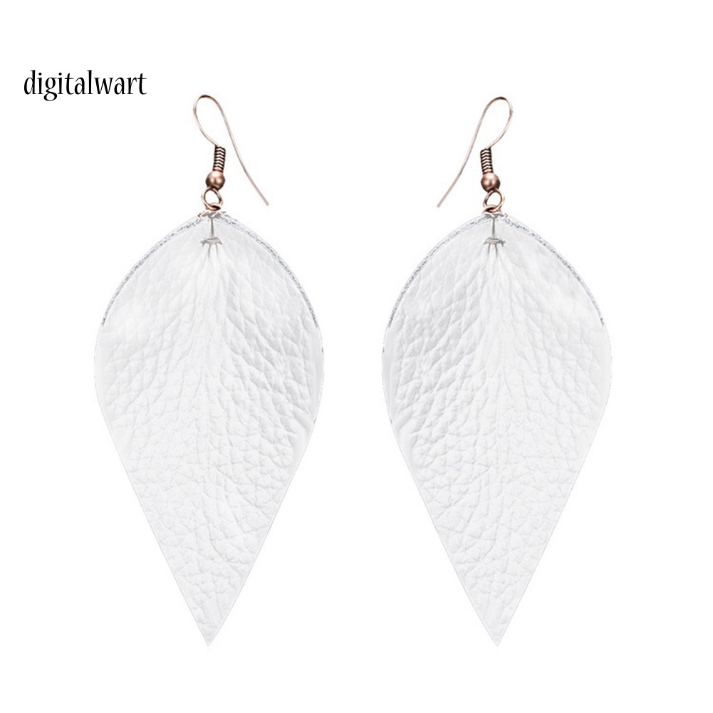 Kỹ Thuật Số| Khuyên Tai Nữ Vải Da Hình Giọt Nước Đáng Yêu