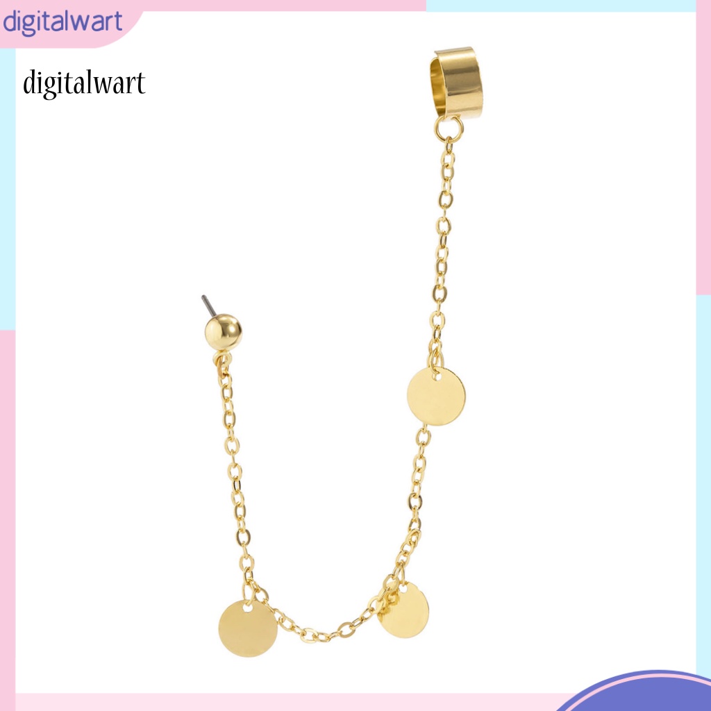 Kỹ Thuật Số| 1 Khuyên Kẹp Vành Tai Mặt Trăng Ngôi Sao Phối Tua Rua Phong Cách Vintage Thanh Lịch Cho Đám Cưới