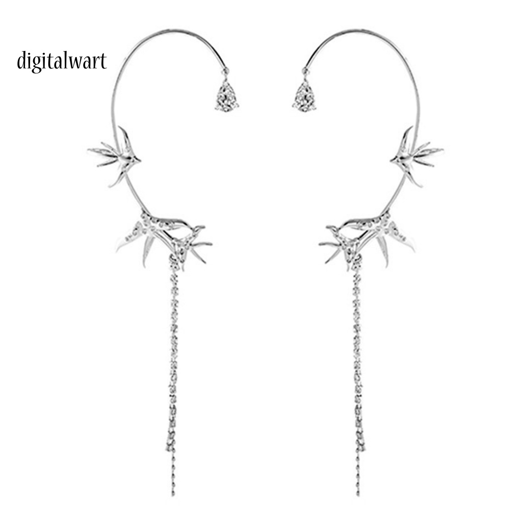 Kỹ Thuật Số| 1 Đôi Bông Tai Tua Rua Hình Chim Én Thời Trang Nữ