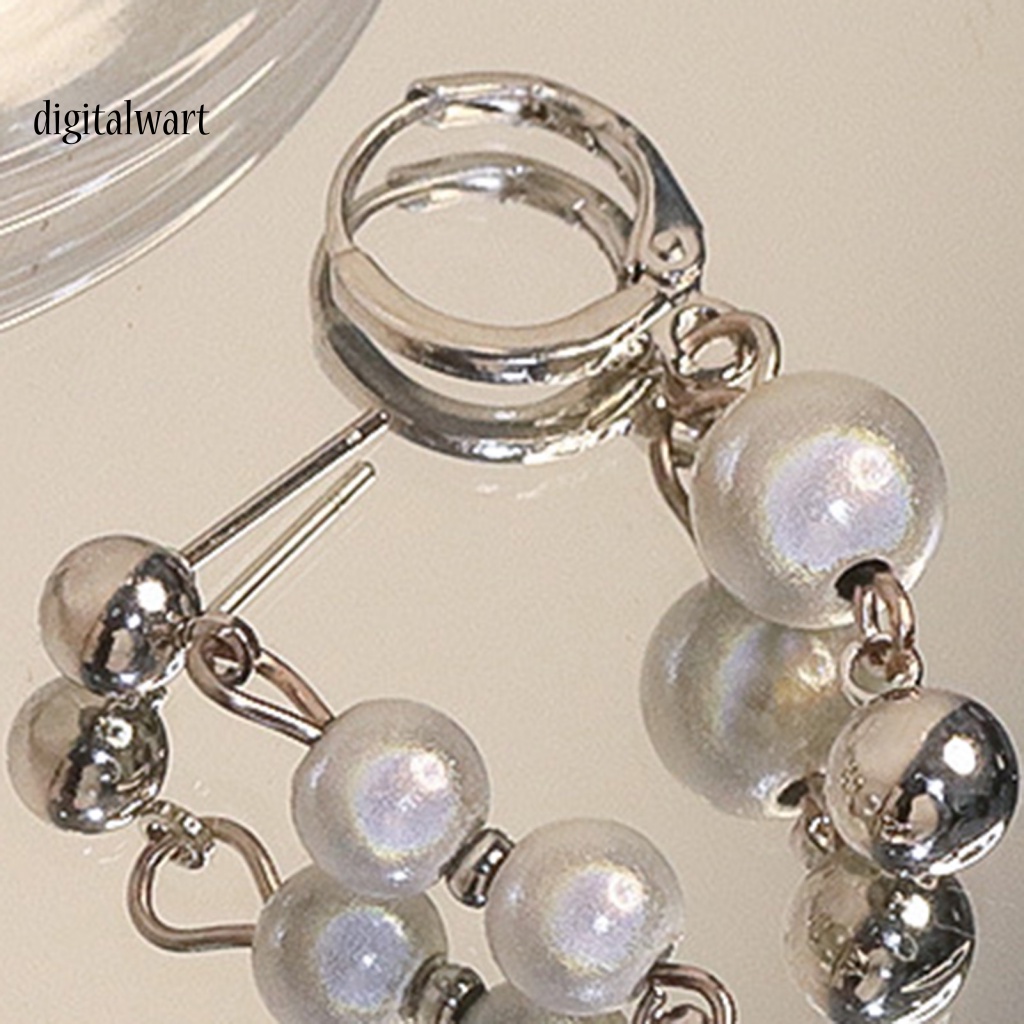 Kỹ Thuật Số| 1 Đôi Bông Tai Xỏ Lỗ Bất Đối Xứng Màu Sáng Thời Trang Dành Cho Nữ