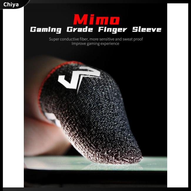 1 Đôi Găng Tay Sợi Bạc Đeo Ngón Tay Chống Mồ Hôi Thoáng Khí Dùng Chơi Game Điện Thoại