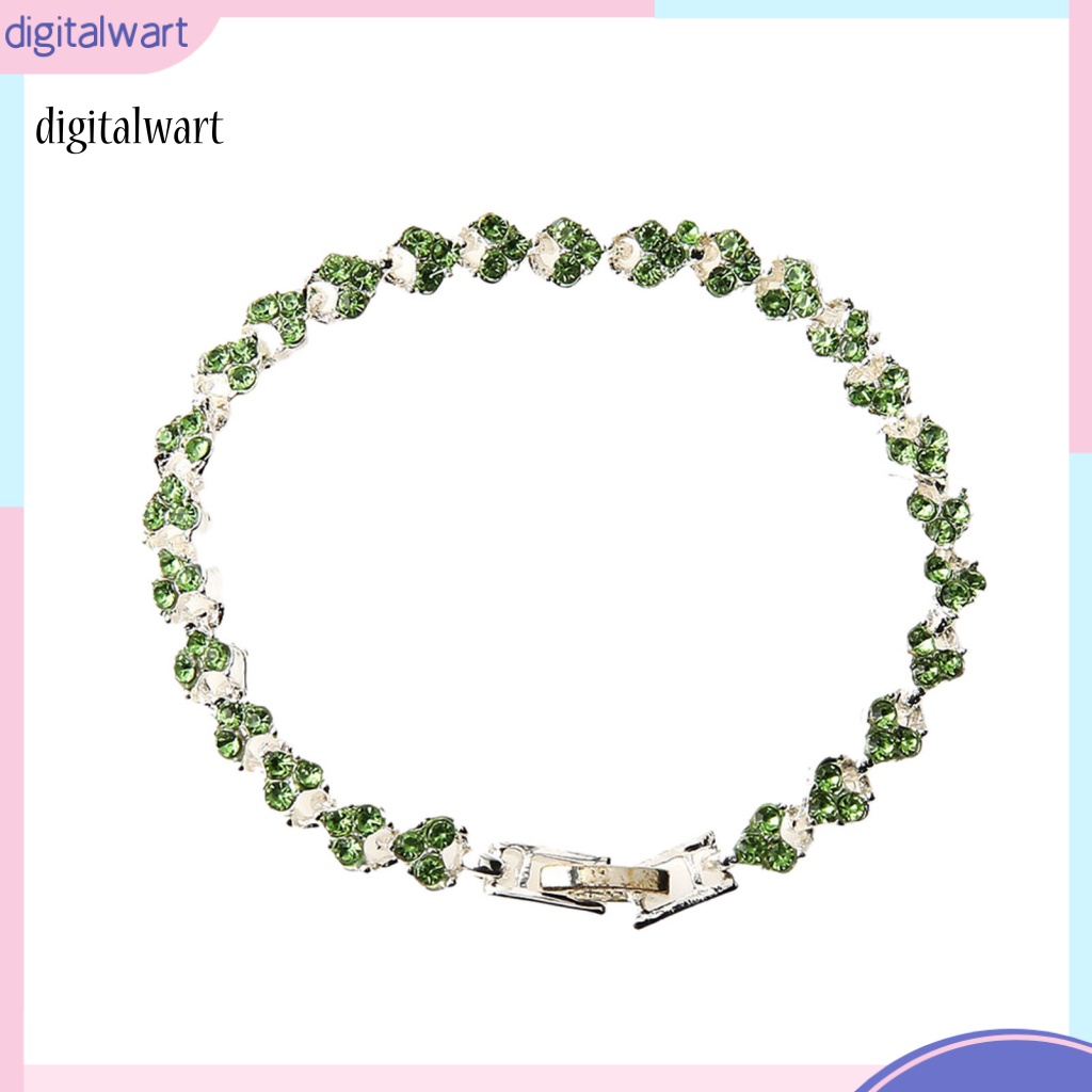 Kỹ Thuật Số| Vòng Tay Đính Đá Pha Lê Nhân Tạo Lấp Lánh Sang Trọng Thời Trang Cho Nữ